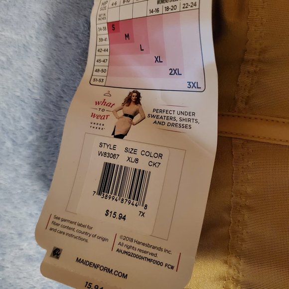 Maidenform Flexees Waistnipper Sculpts Ultra Firm Corset Sz XL/8 - Picture 6 of 6